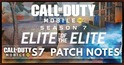 COD Mobile Season 7 Patch Notes - ELITE OF THE ELITE - zilliongamer